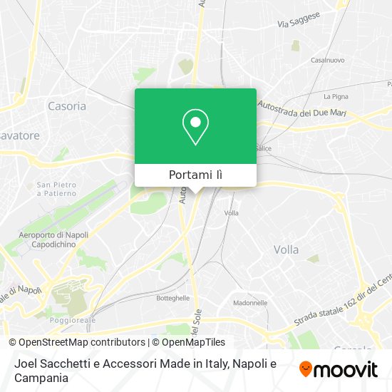 Mappa Joel Sacchetti e Accessori Made in Italy