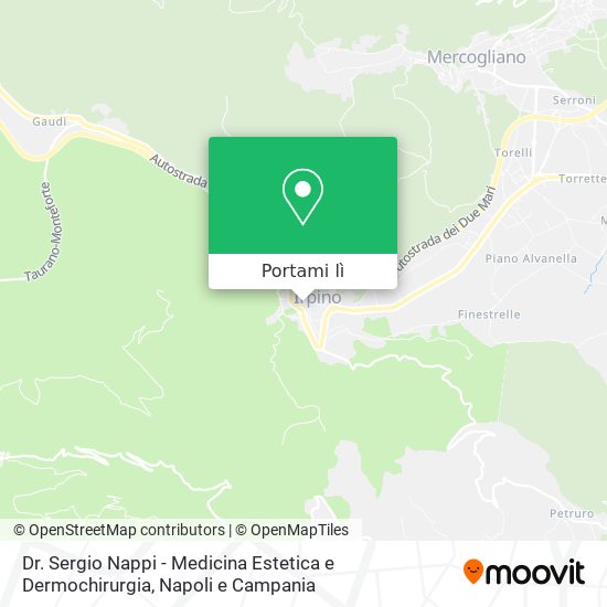 Mappa Dr. Sergio Nappi - Medicina Estetica e Dermochirurgia