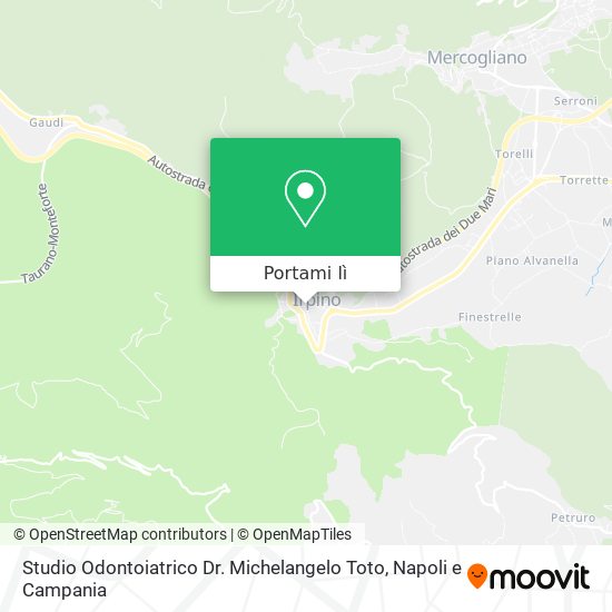 Mappa Studio Odontoiatrico Dr. Michelangelo Toto