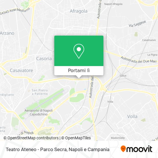 Mappa Teatro Ateneo - Parco Secra