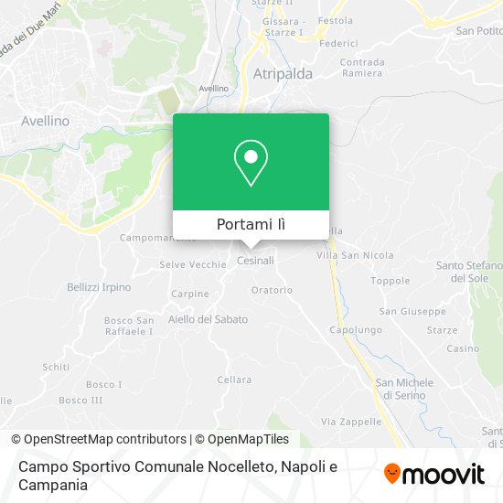 Mappa Campo Sportivo Comunale Nocelleto