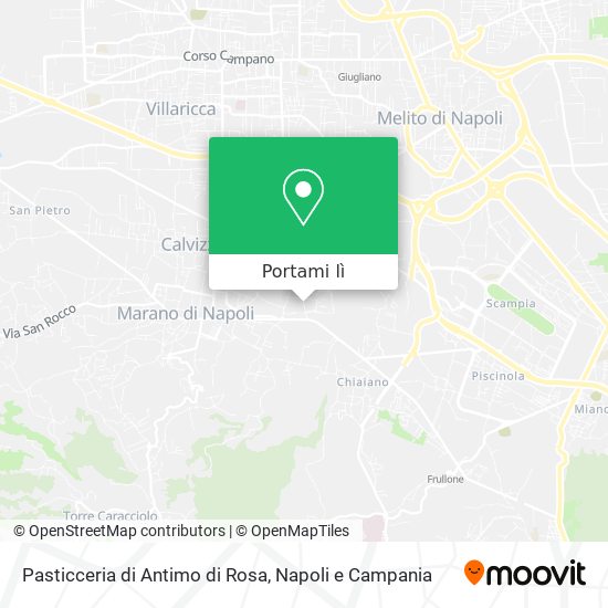 Mappa Pasticceria di Antimo di Rosa