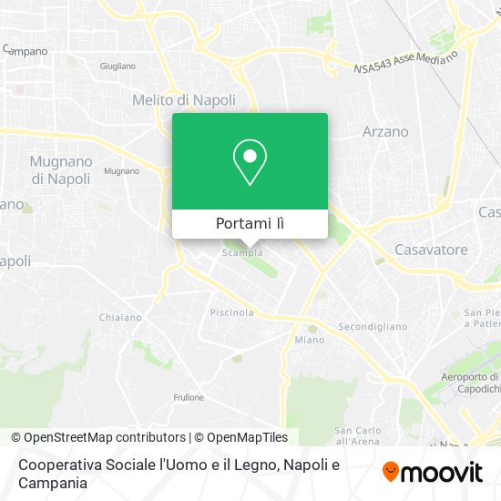 Mappa Cooperativa Sociale l'Uomo e il Legno