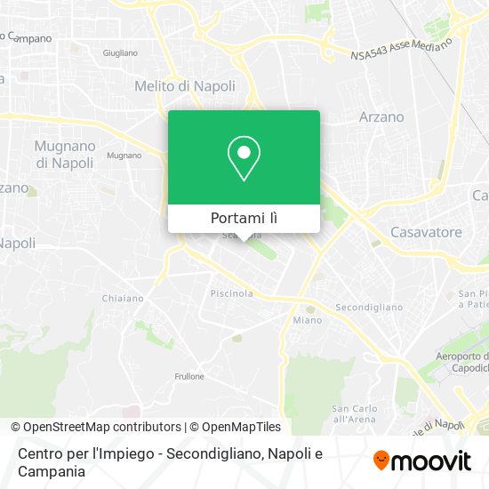 Mappa Centro per l'Impiego - Secondigliano