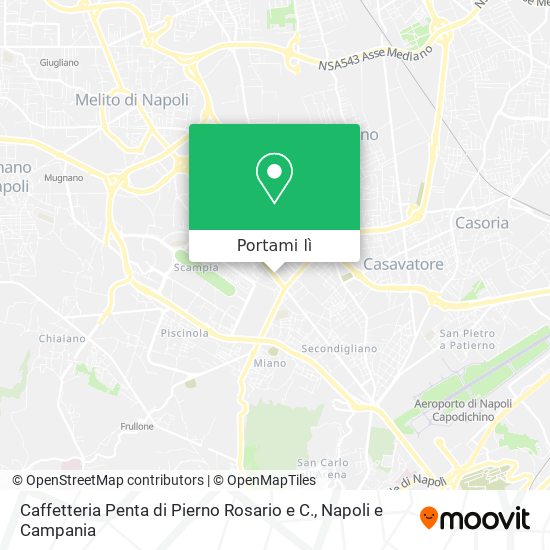 Mappa Caffetteria Penta di Pierno Rosario e C.