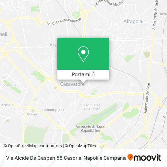Mappa Via Alcide De Gasperi 58 Casoria