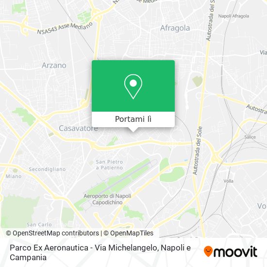 Mappa Parco Ex Aeronautica - Via Michelangelo