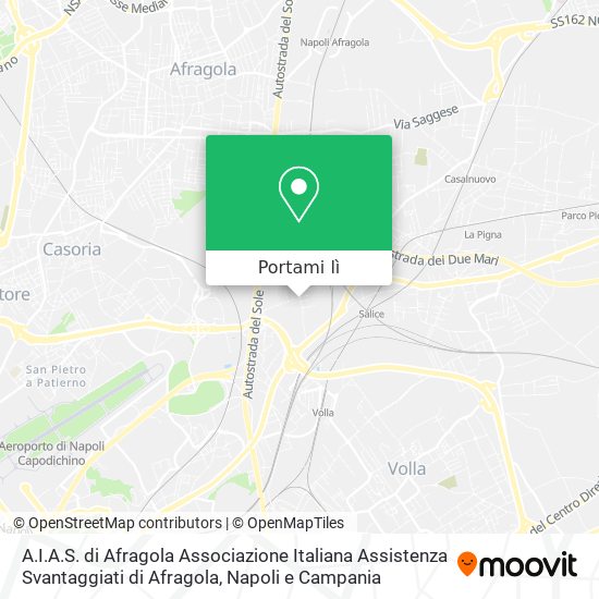 Mappa A.I.A.S. di Afragola Associazione Italiana Assistenza Svantaggiati di Afragola