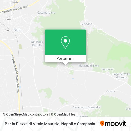 Mappa Bar la Piazza di Vitale Maurizio