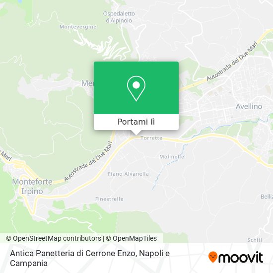 Mappa Antica Panetteria di Cerrone Enzo