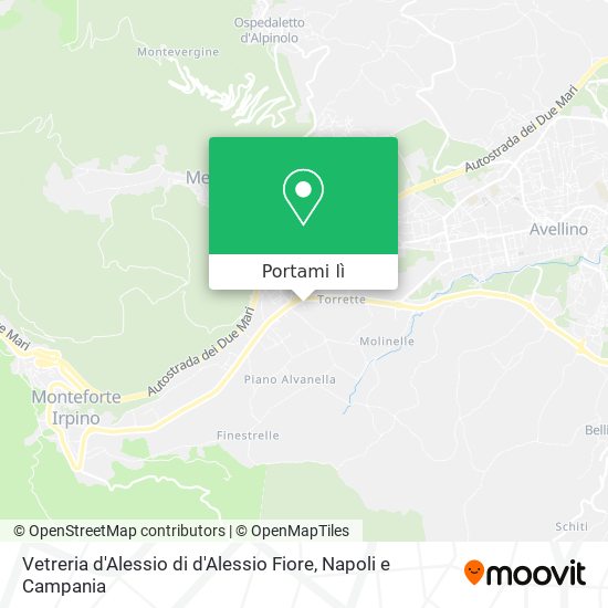 Mappa Vetreria d'Alessio di d'Alessio Fiore