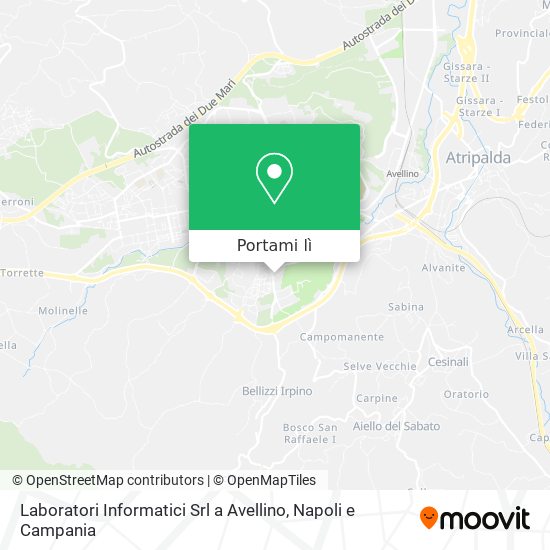 Mappa Laboratori Informatici Srl a Avellino