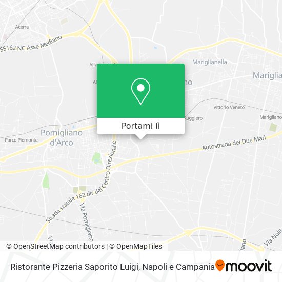 Mappa Ristorante Pizzeria Saporito Luigi