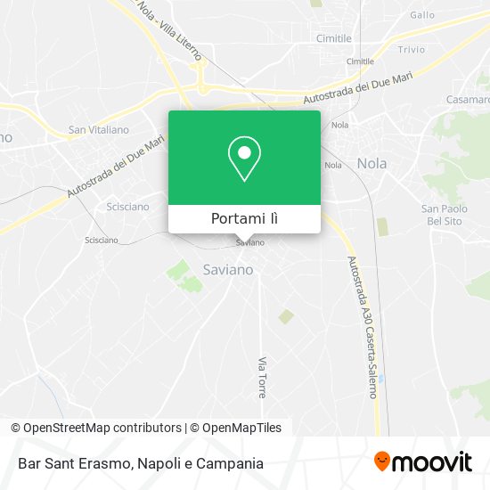 Mappa Bar Sant Erasmo