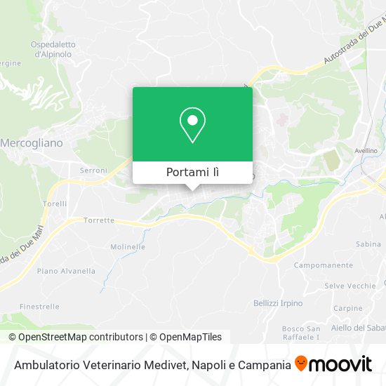 Mappa Ambulatorio Veterinario Medivet
