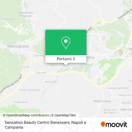 Mappa Sensation Beauty Centro Benessere