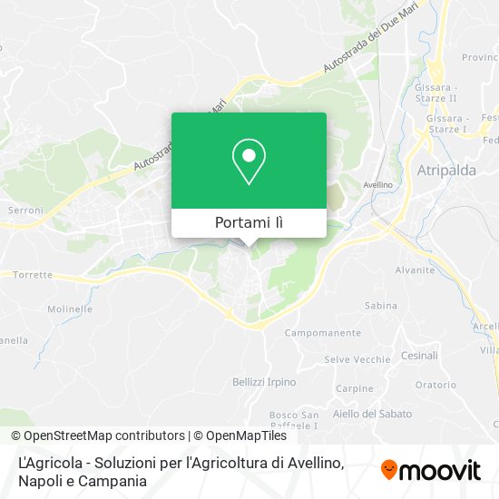 Mappa L'Agricola - Soluzioni per l'Agricoltura di Avellino