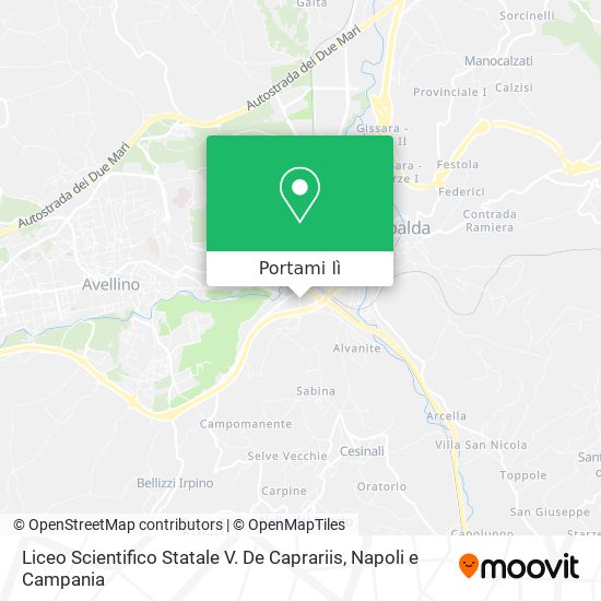 Mappa Liceo Scientifico Statale V. De Caprariis