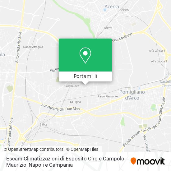 Mappa Escam Climatizzazioni di Esposito Ciro e Campolo Maurizio