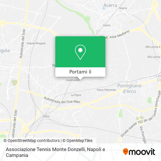 Mappa Associazione Tennis Monte Donzelli