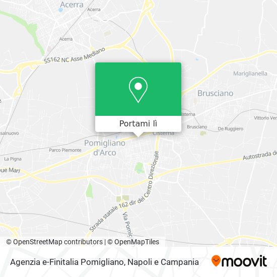 Mappa Agenzia e-Finitalia Pomigliano