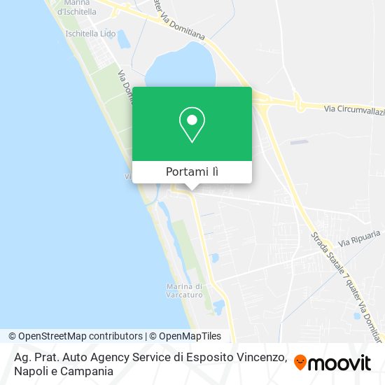 Mappa Ag. Prat. Auto Agency Service di Esposito Vincenzo