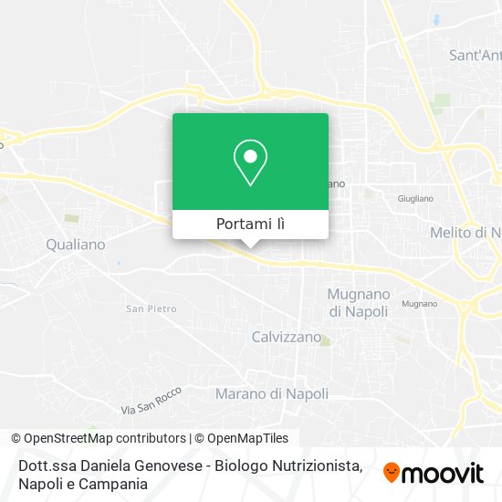 Mappa Dott.ssa Daniela Genovese - Biologo Nutrizionista