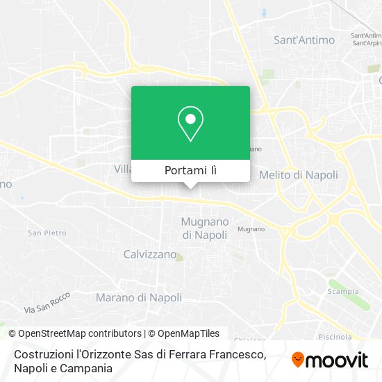 Mappa Costruzioni l'Orizzonte Sas di Ferrara Francesco