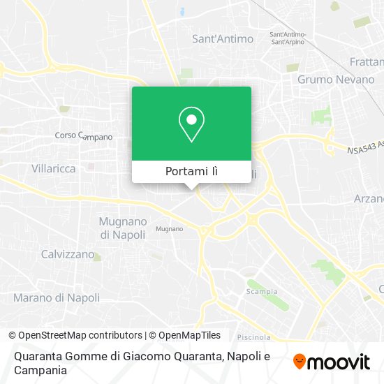 Mappa Quaranta Gomme di Giacomo Quaranta