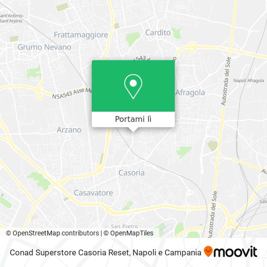 Mappa Conad Superstore Casoria Reset