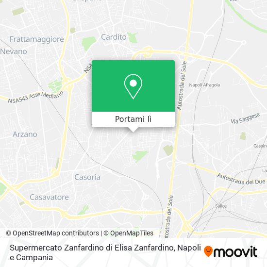 Mappa Supermercato Zanfardino di Elisa Zanfardino