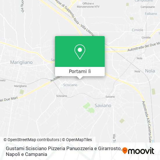 Mappa Gustami Scisciano Pizzeria Panuozzeria e Girarrosto