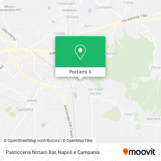 Mappa Pasticceria Notaro Bar