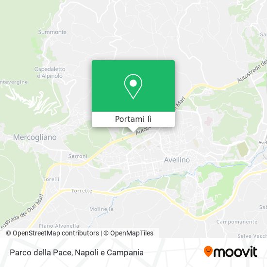 Mappa Parco della Pace