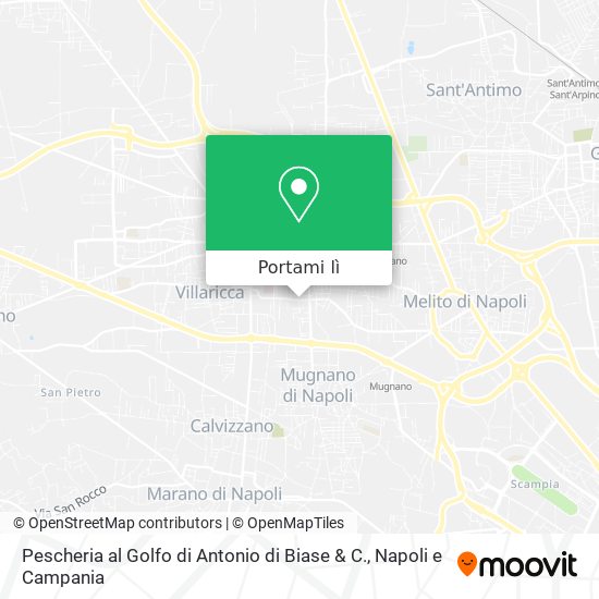 Mappa Pescheria al Golfo di Antonio di Biase & C.