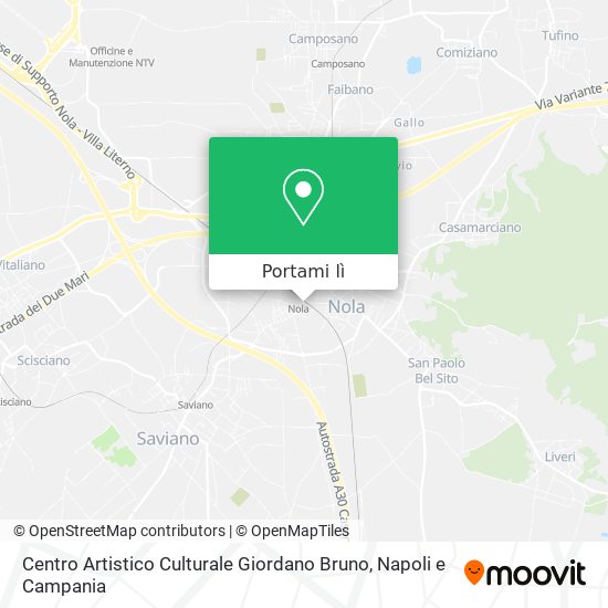 Mappa Centro Artistico Culturale Giordano Bruno