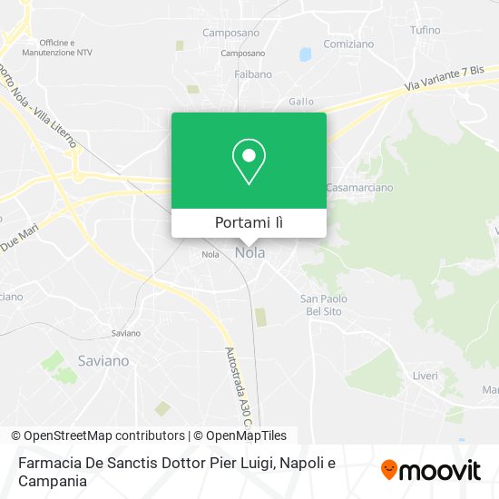 Mappa Farmacia De Sanctis Dottor Pier Luigi