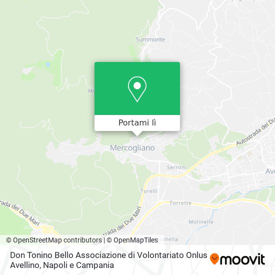 Mappa Don Tonino Bello Associazione di Volontariato Onlus Avellino