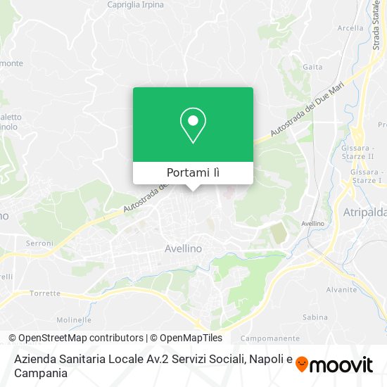 Mappa Azienda Sanitaria Locale Av.2 Servizi Sociali