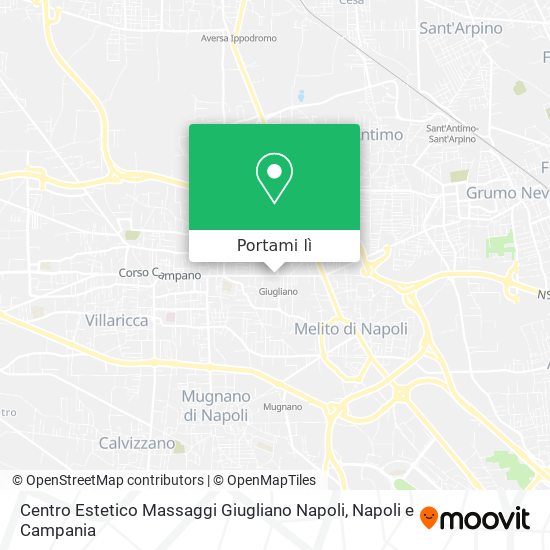 Mappa Centro Estetico Massaggi Giugliano Napoli