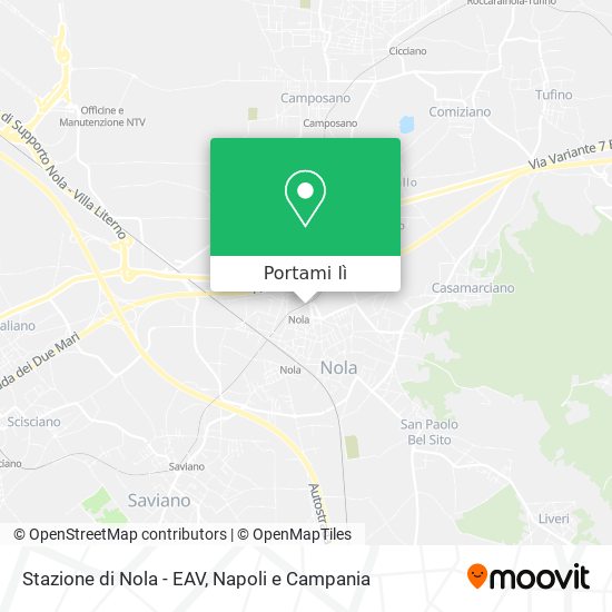 Mappa Stazione di Nola - EAV