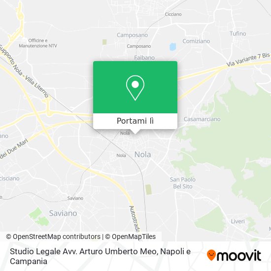 Mappa Studio Legale Avv. Arturo Umberto Meo