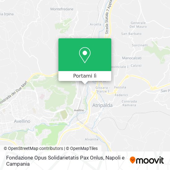 Mappa Fondazione Opus Solidarietatis Pax Onlus