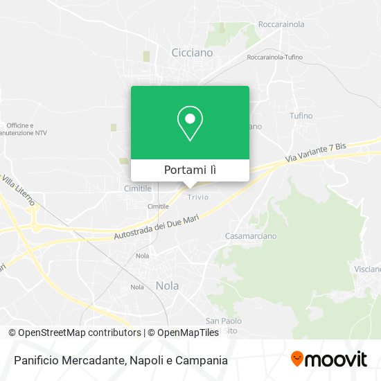 Mappa Panificio Mercadante