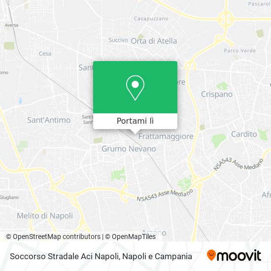 Mappa Soccorso Stradale Aci Napoli