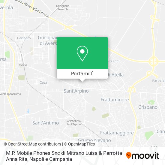Mappa M.P. Mobile Phones Snc di Mitrano Luisa & Perrotta Anna Rita