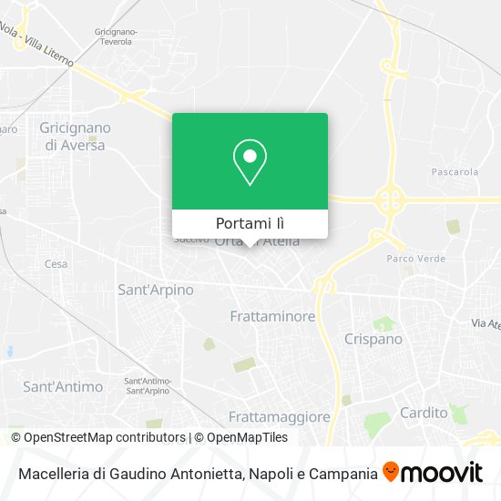 Mappa Macelleria di Gaudino Antonietta