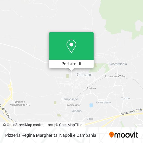 Mappa Pizzeria Regina Margherita