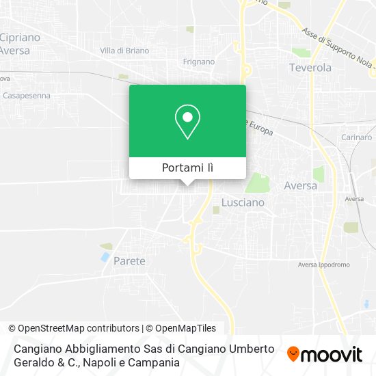 Mappa Cangiano Abbigliamento Sas di Cangiano Umberto Geraldo & C.