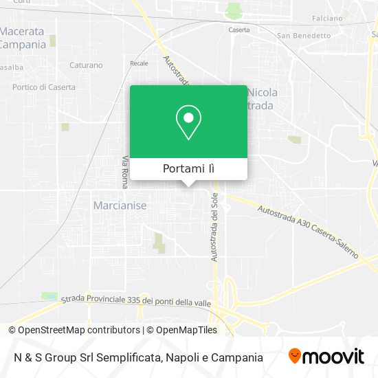 Mappa N & S Group Srl Semplificata